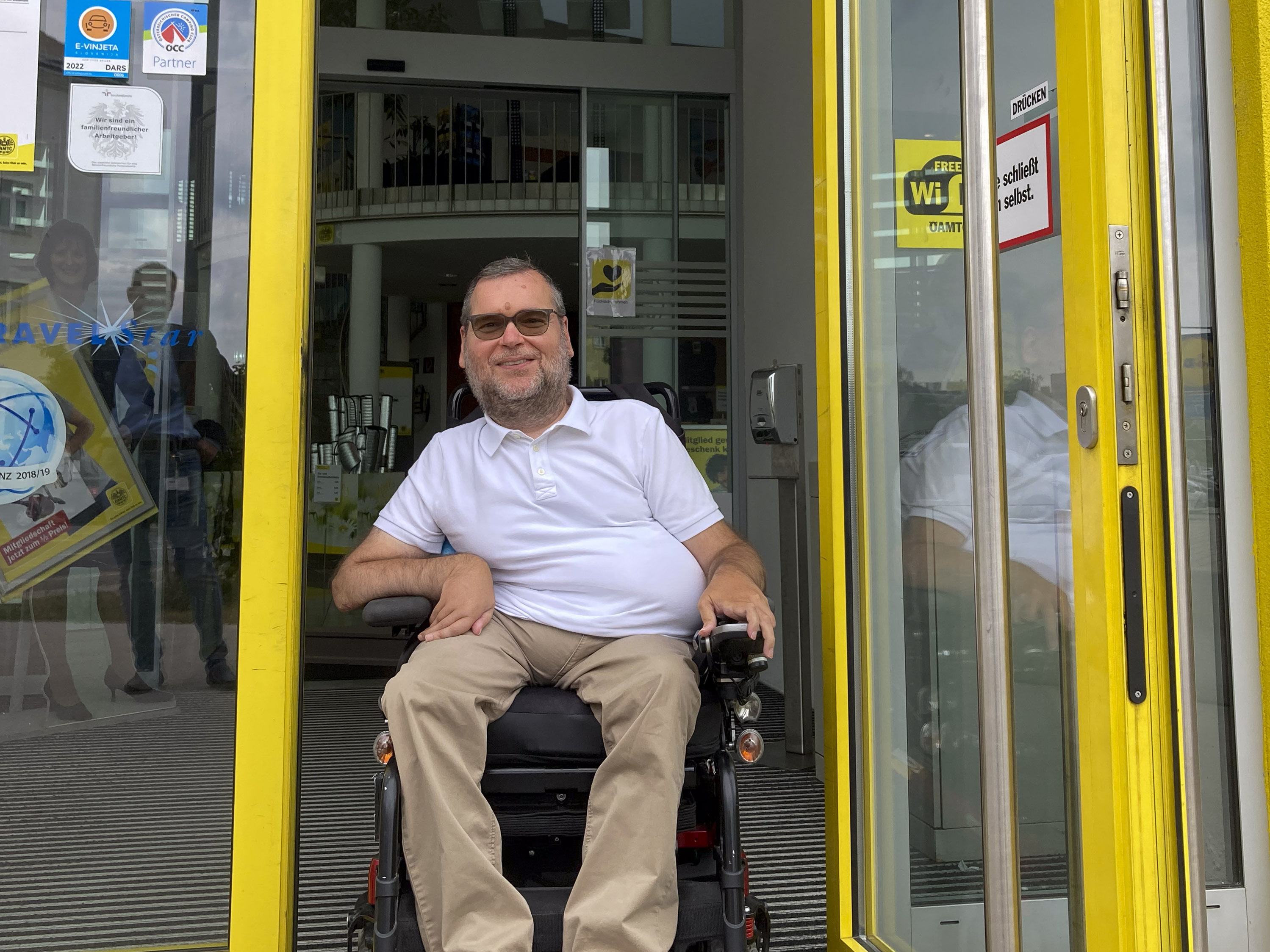 Michael Sicher am ÖAMTC Stützpunkt Floridsdorf