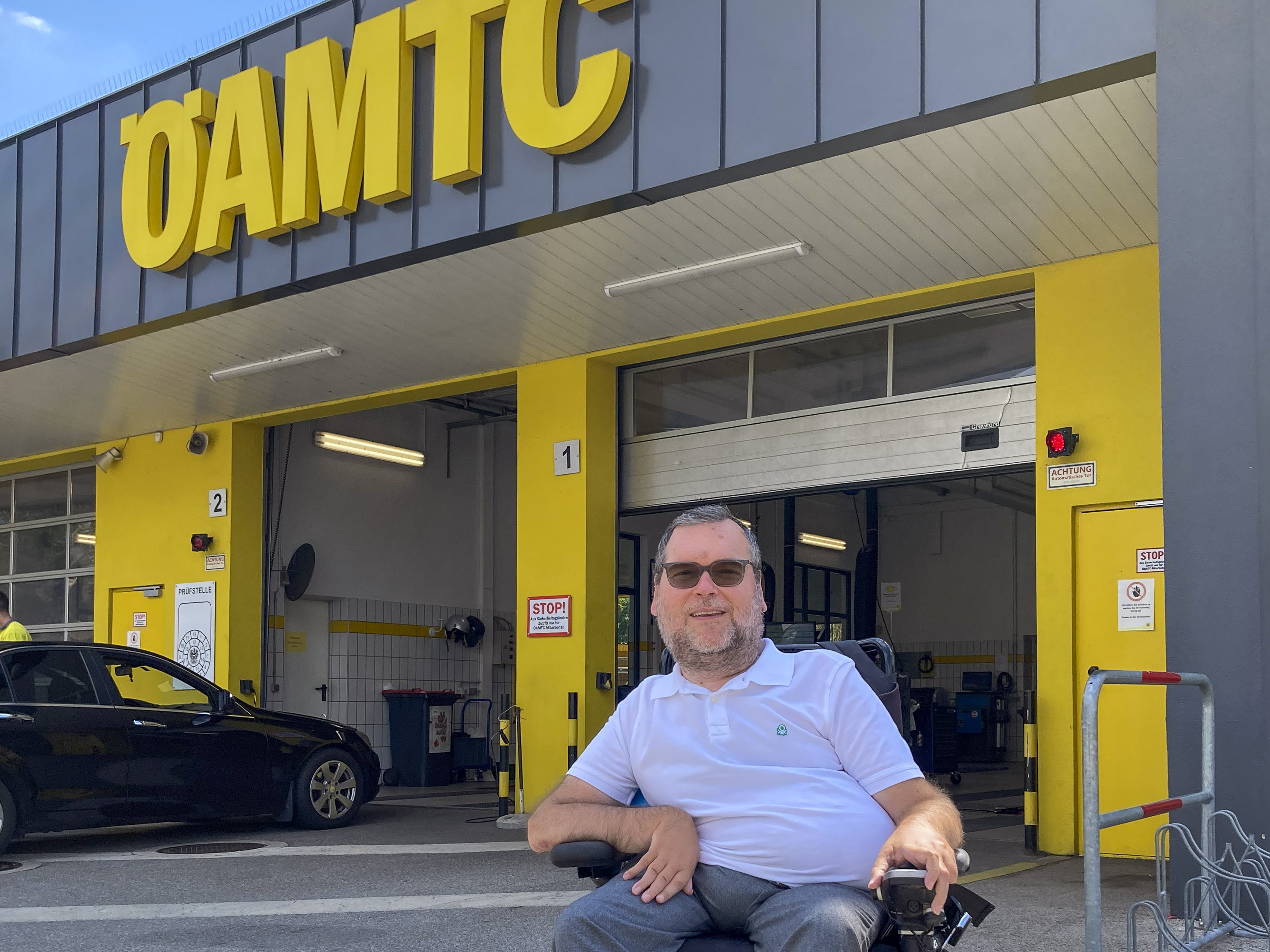 Michael Sicher am ÖAMTC Stützpunkt Wienerberg